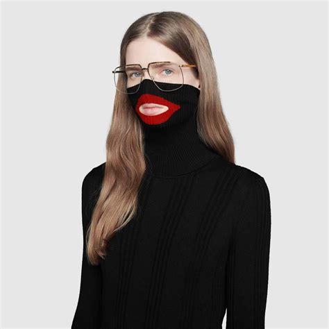 balaclava gucci knit top